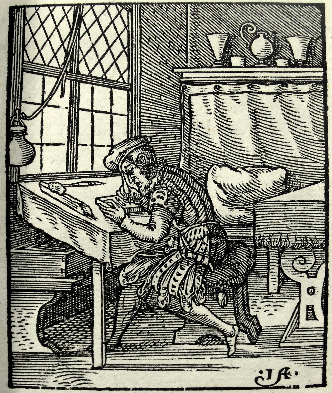 Treblokkkutteren, 1568 av Jost Amman