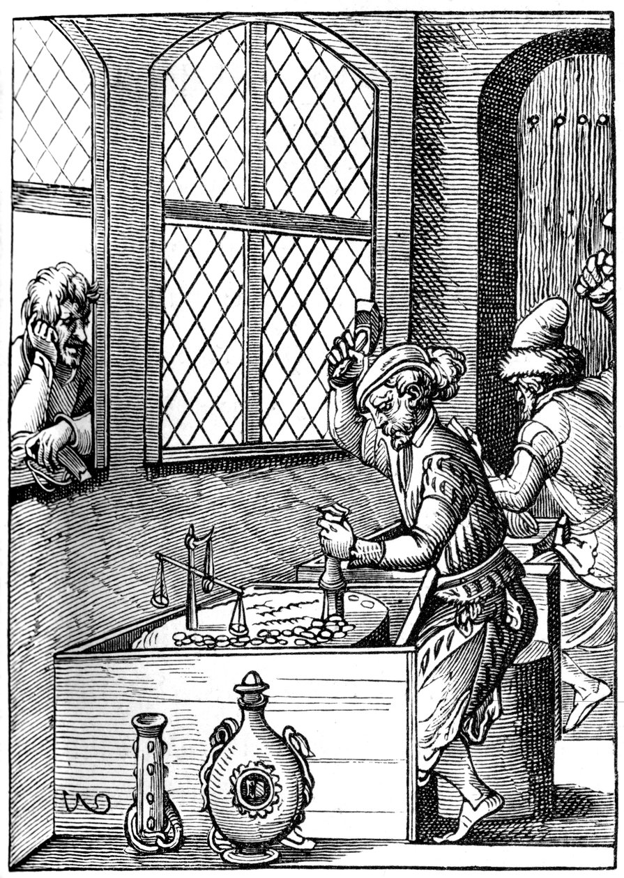 Myntmaker, 1500-tallet 1849. av Jost Amman