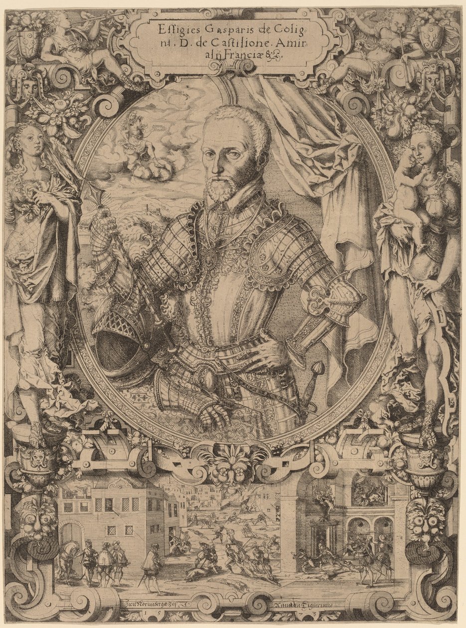 Gaspar de Coligny, 1573. av Jost Ammon