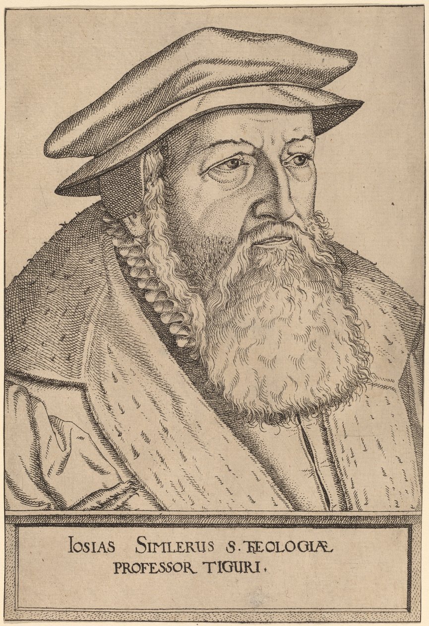 Josias Simler. av Jost Ammon