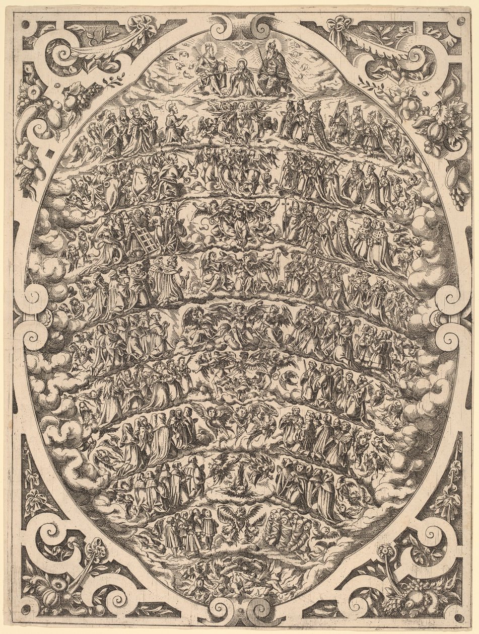 Himmelens hierarki, 1579. av Jost Ammon