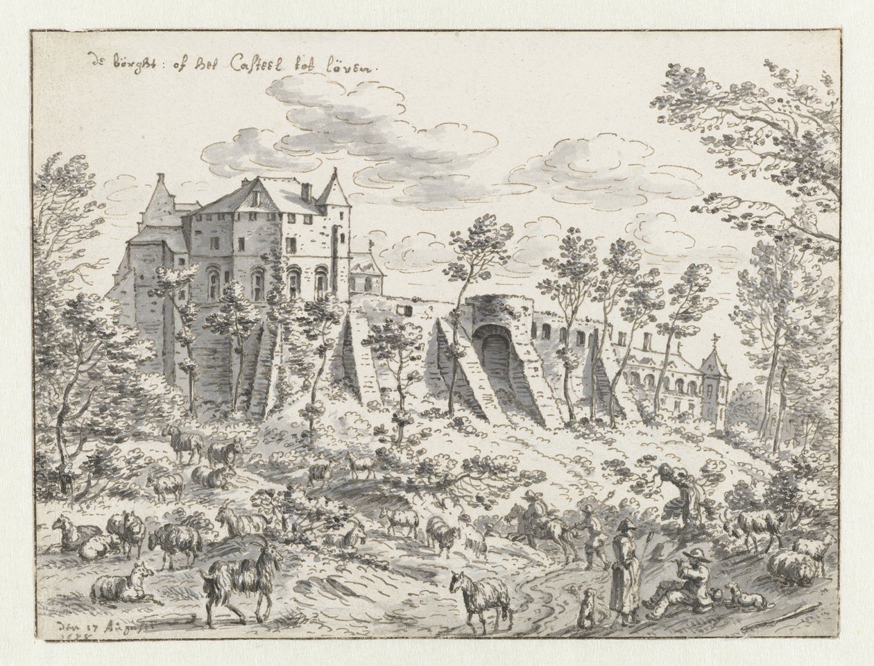 Utsikt over Keizersberg nær Leuven av Josua de Grave