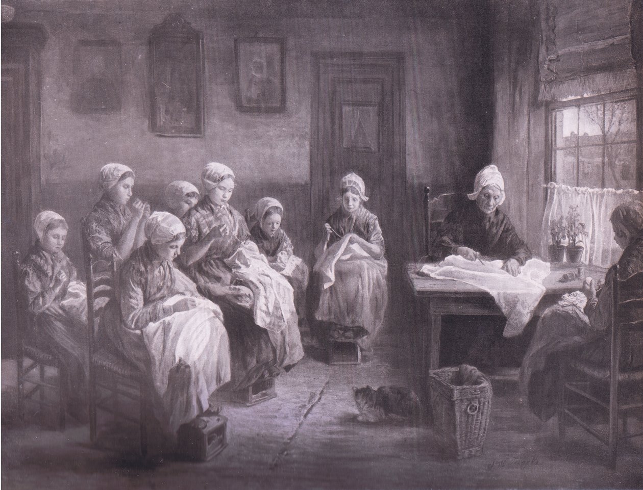 Syskolen på Katwyk, Bibbys Annual, 1916-1917 av Jozef Israëls