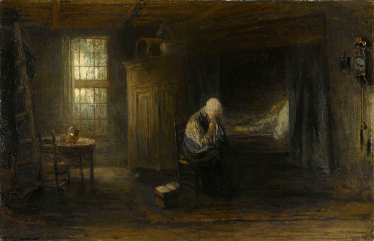 "Alene i verden" av Jozef Israëls