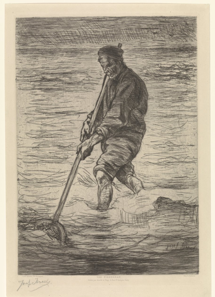 Skjellfiskeren The Fisherman (tittel på objekt) av Jozef Israëls