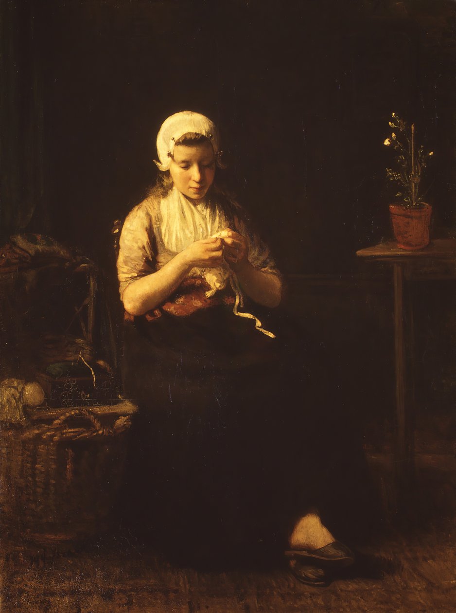Forventning. av Jozef Israëls