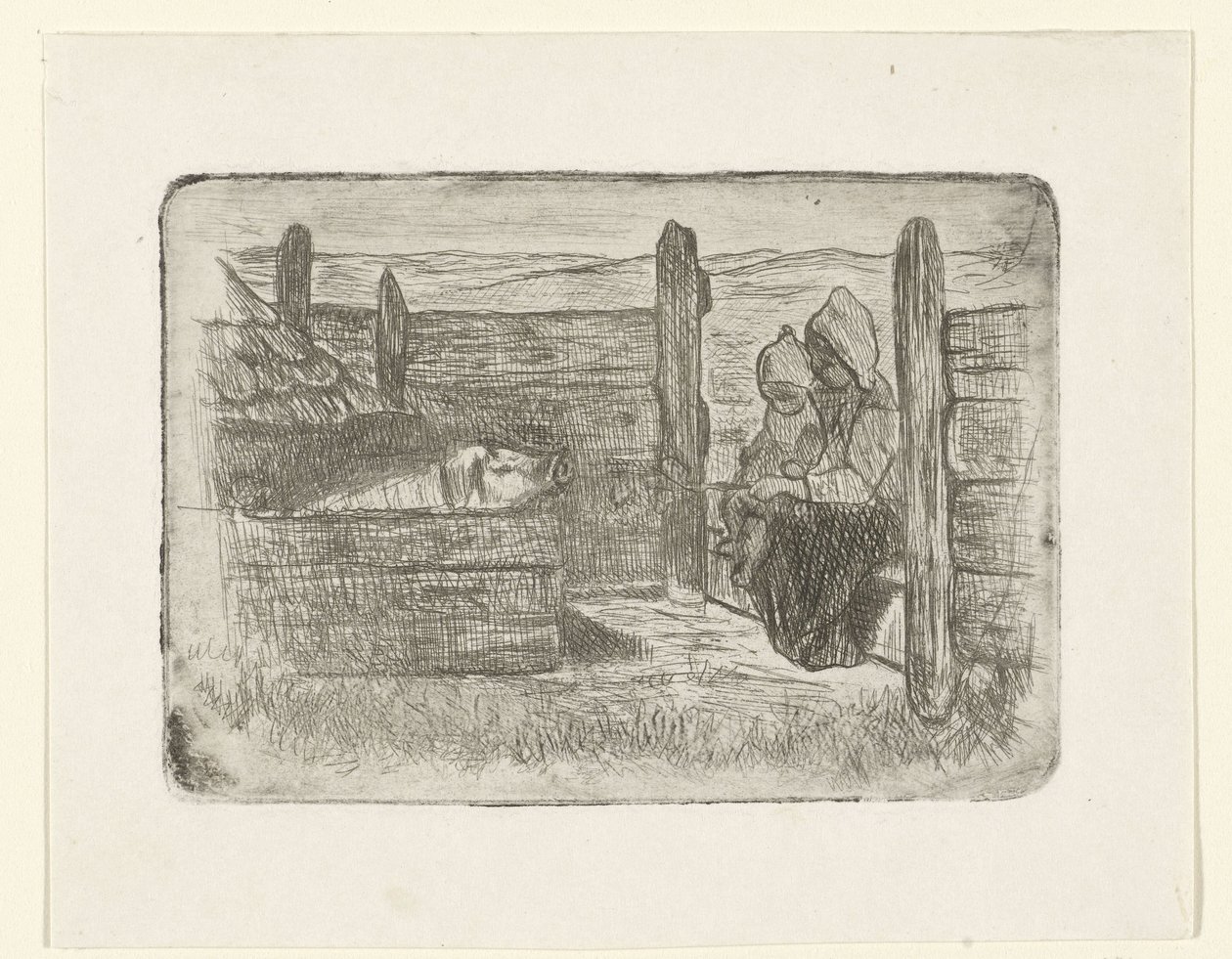 Barn i grisehuset av Jozef Israëls