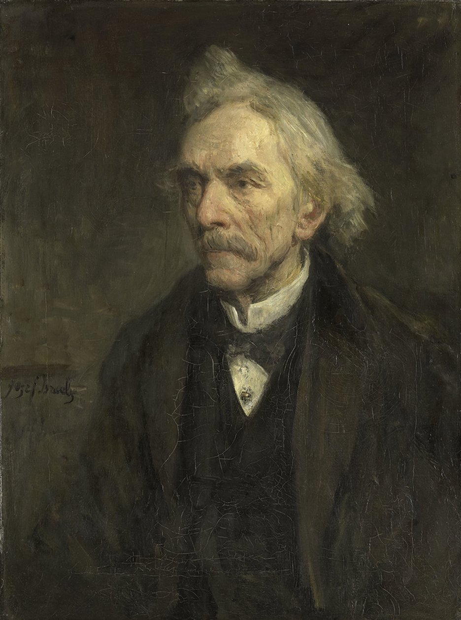 Louis Jacques Veltman (1817-1907). skuespiller av Jozef Israëls