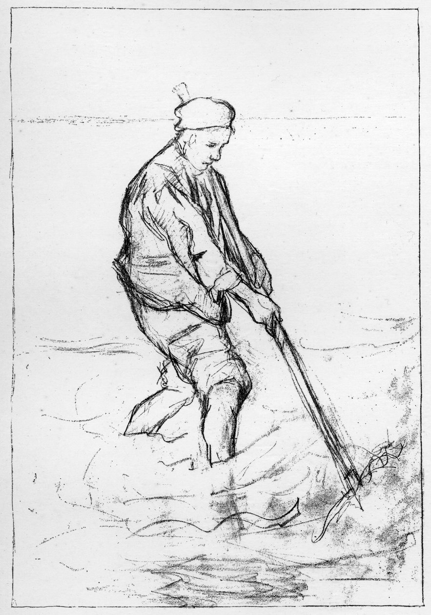 Kampen for livet, c1880-1882 av Jozef Israëls