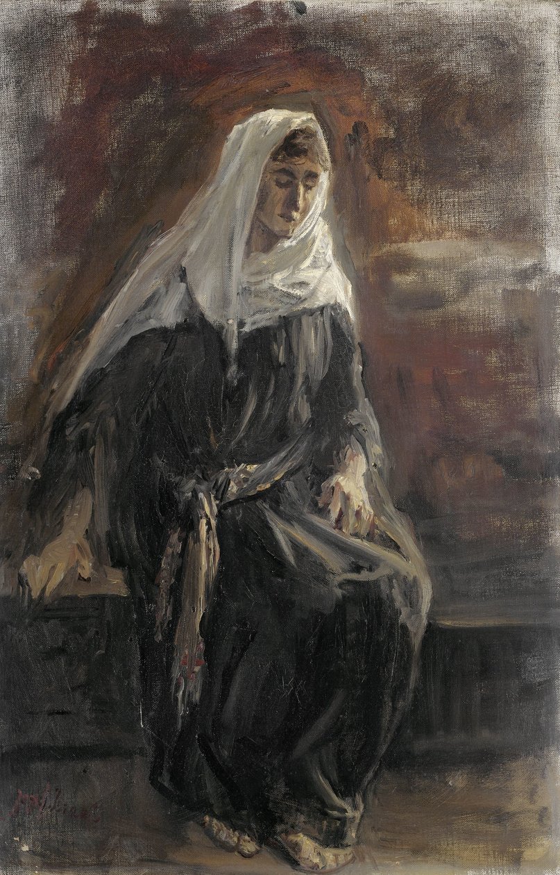 Sittende kvinne, sannsynligvis Michal av Jozef Israëls