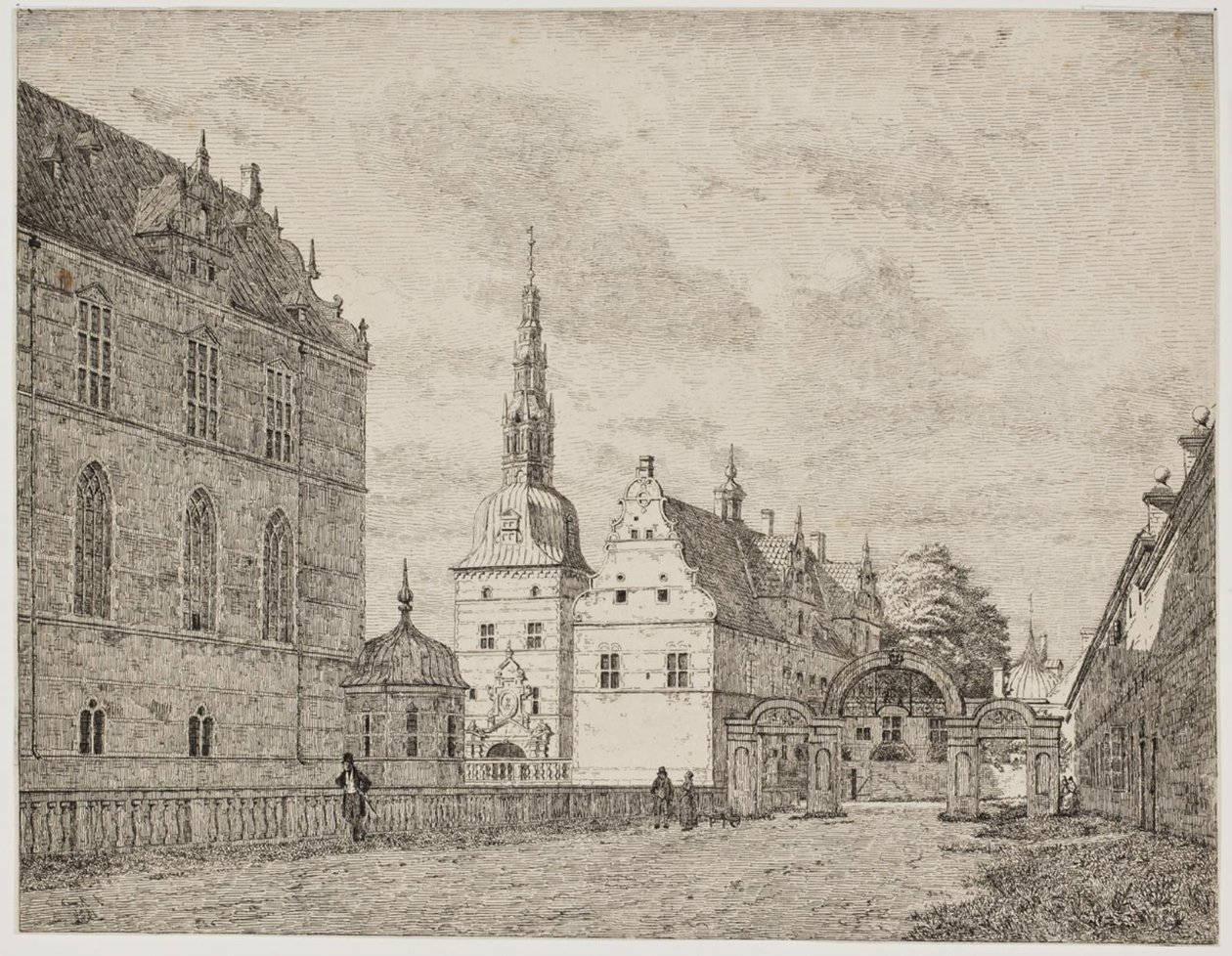 Karusselgården på Frederiksborg av Jørgen Roed