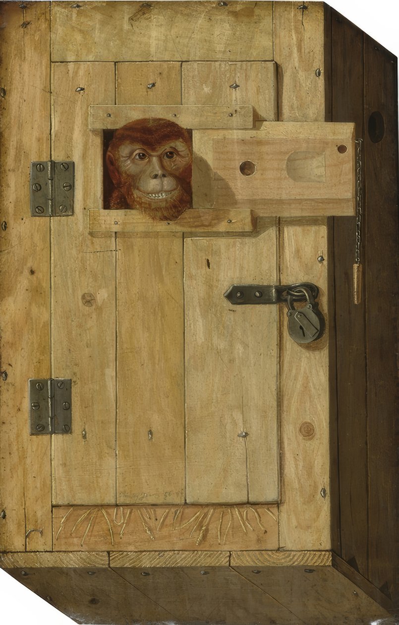 Ape i en treboks av Jòsef Trajtler