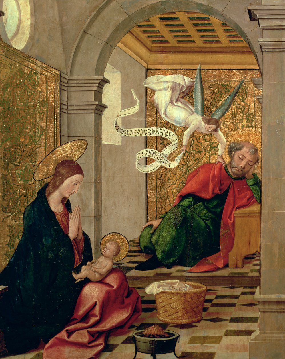 Drømmen om St. Joseph, ca. 1535 av Juan de Borgoña