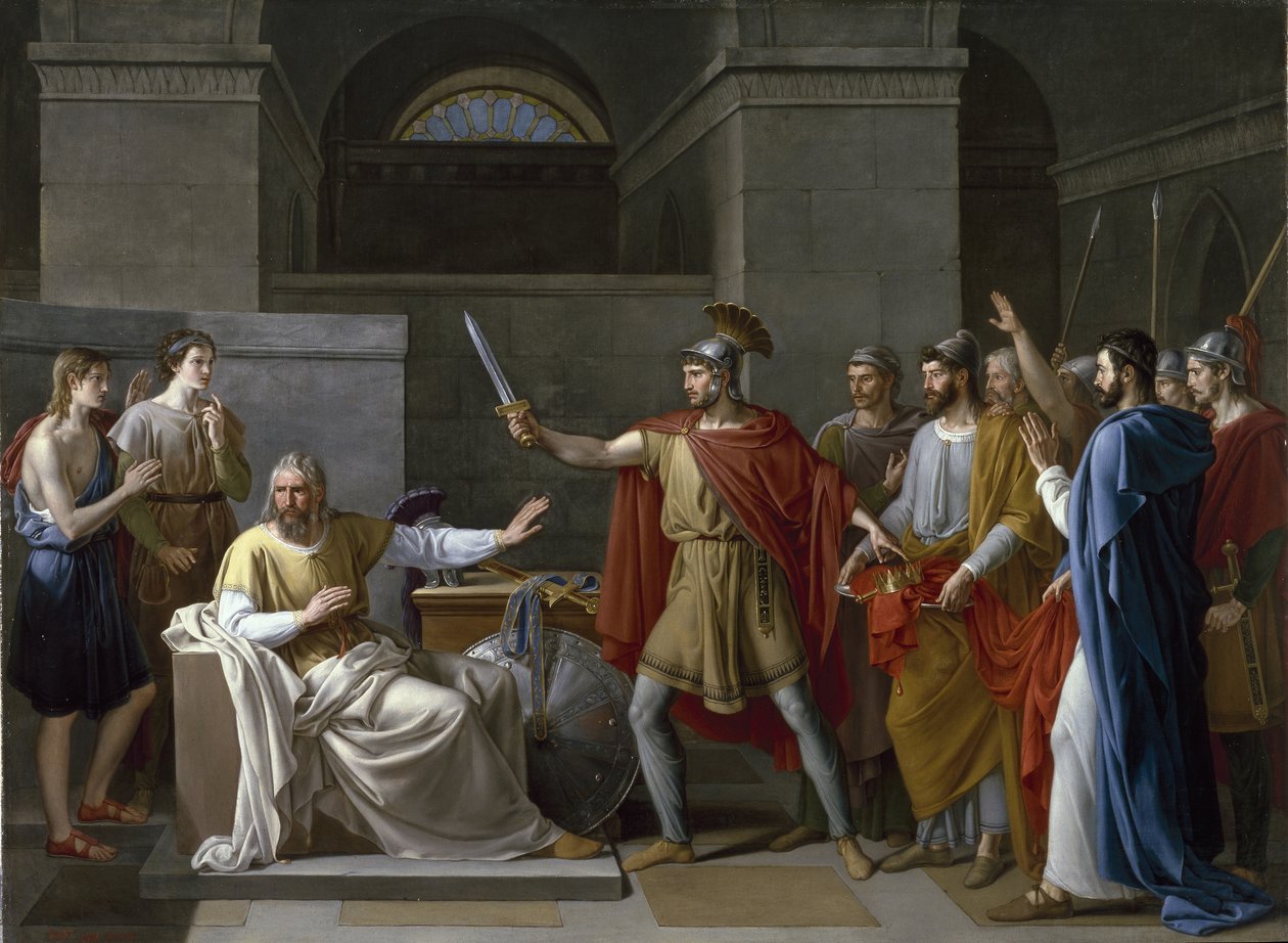Wamba gir avkall på kronen av Juan Antonio de Ribera