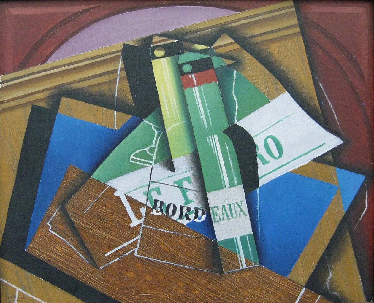 Bordeaux -flaskene av Juan Gris