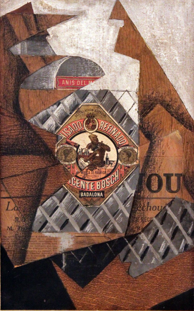 Flaske Anis del Mono av Juan Gris