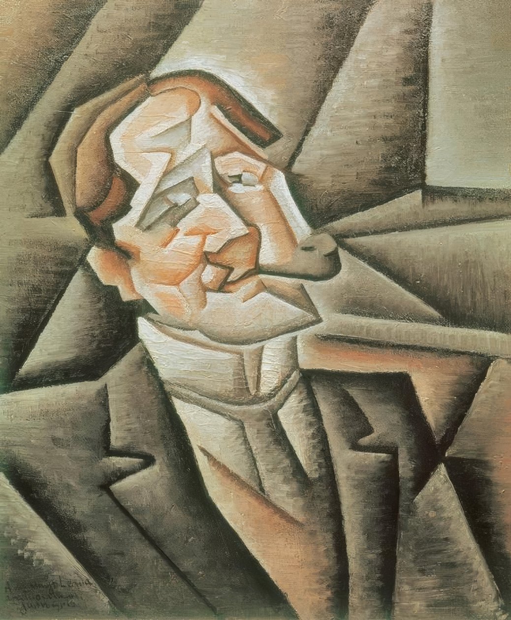 Mannen med pipen av Juan Gris
