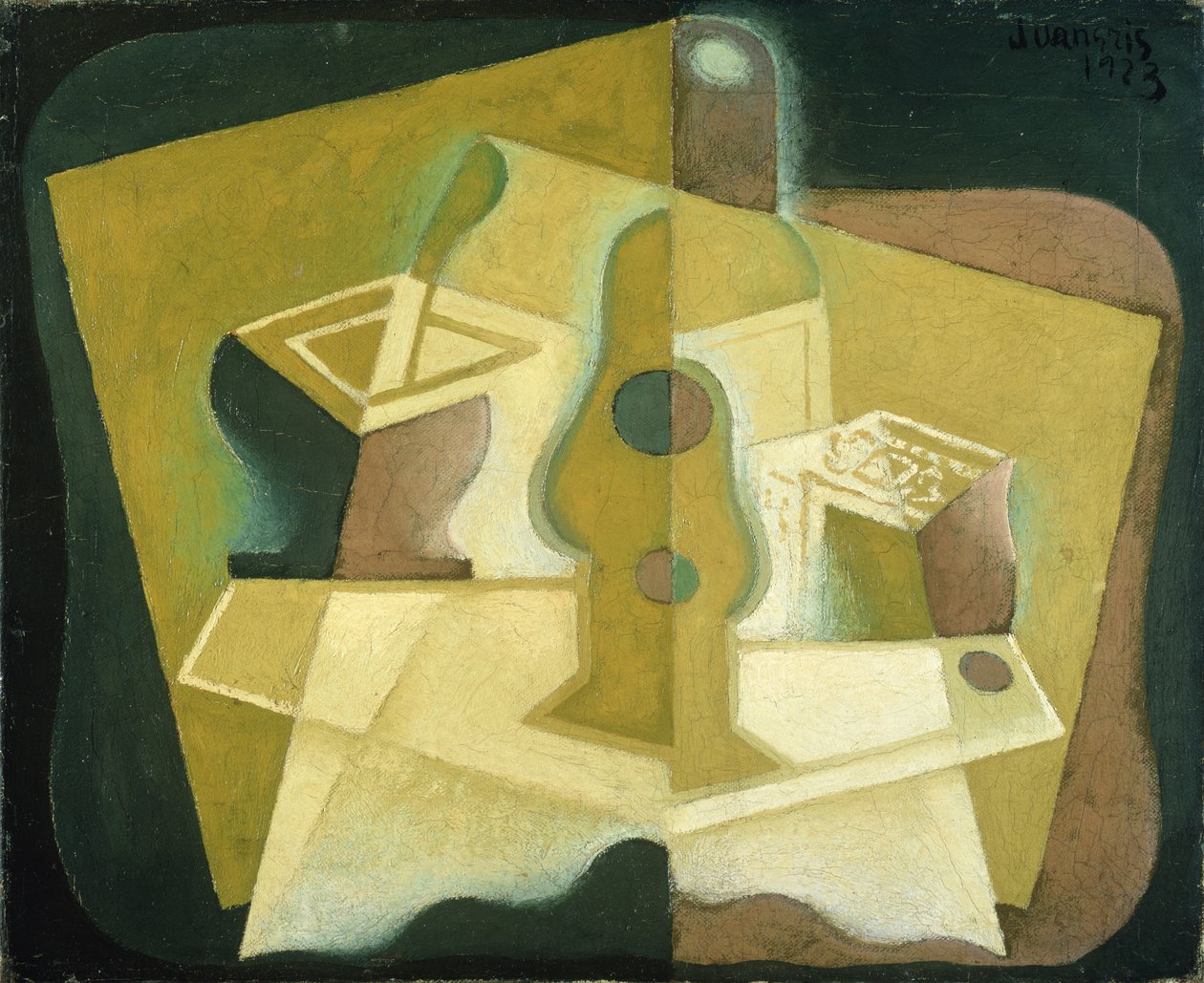 Tobakkspakken, ca. 1923 av Juan Gris