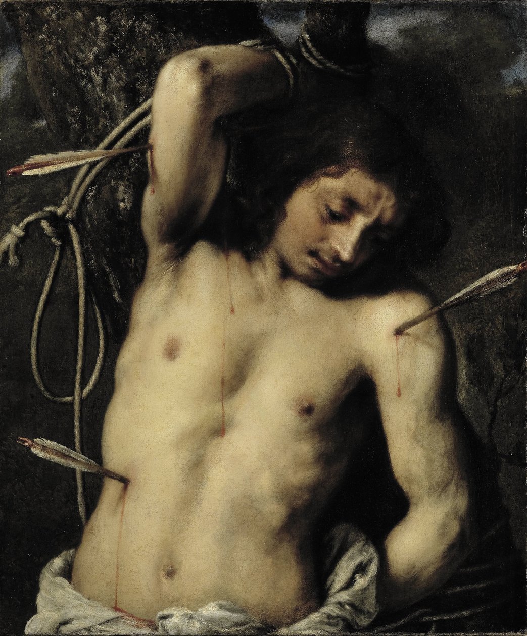 St Sebastian av Juan Carreño de Miranda (attributed to)
