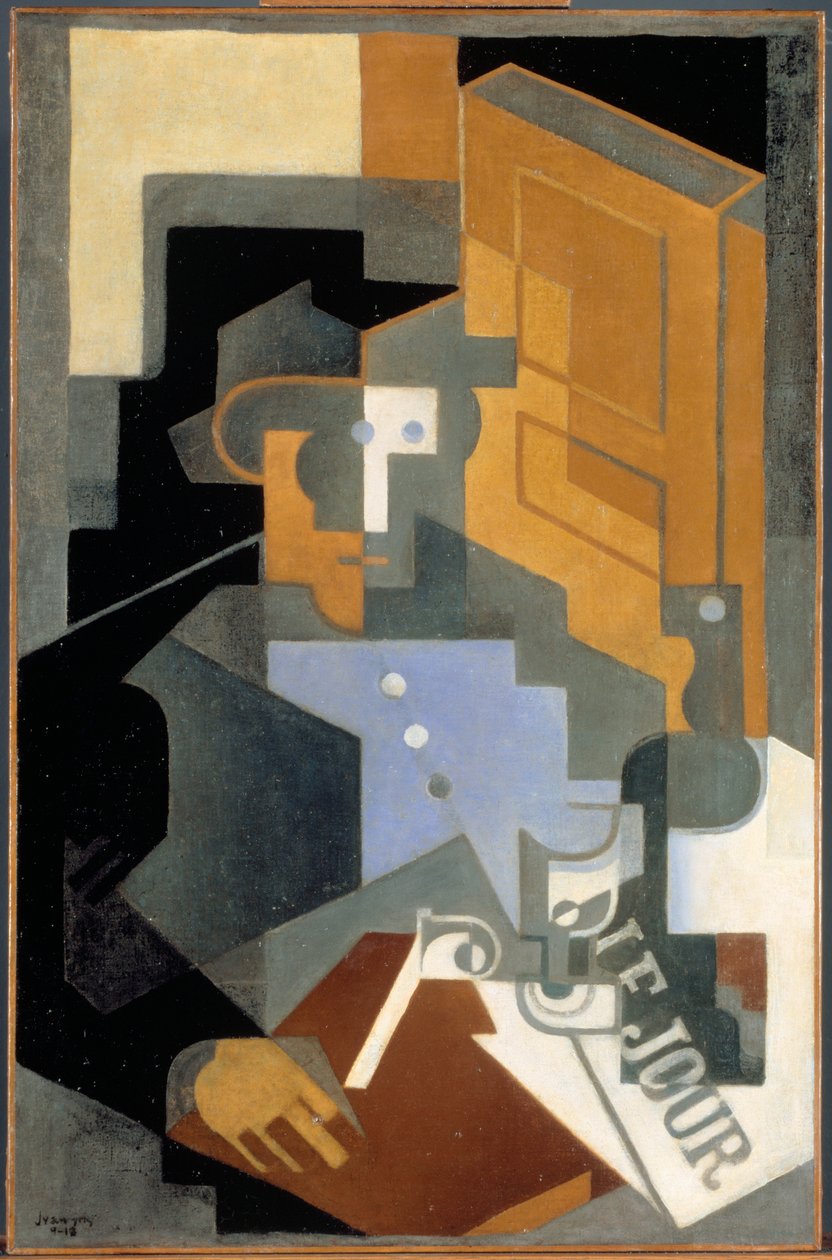 Mann fra Touraine, 1918. av Juan Gris