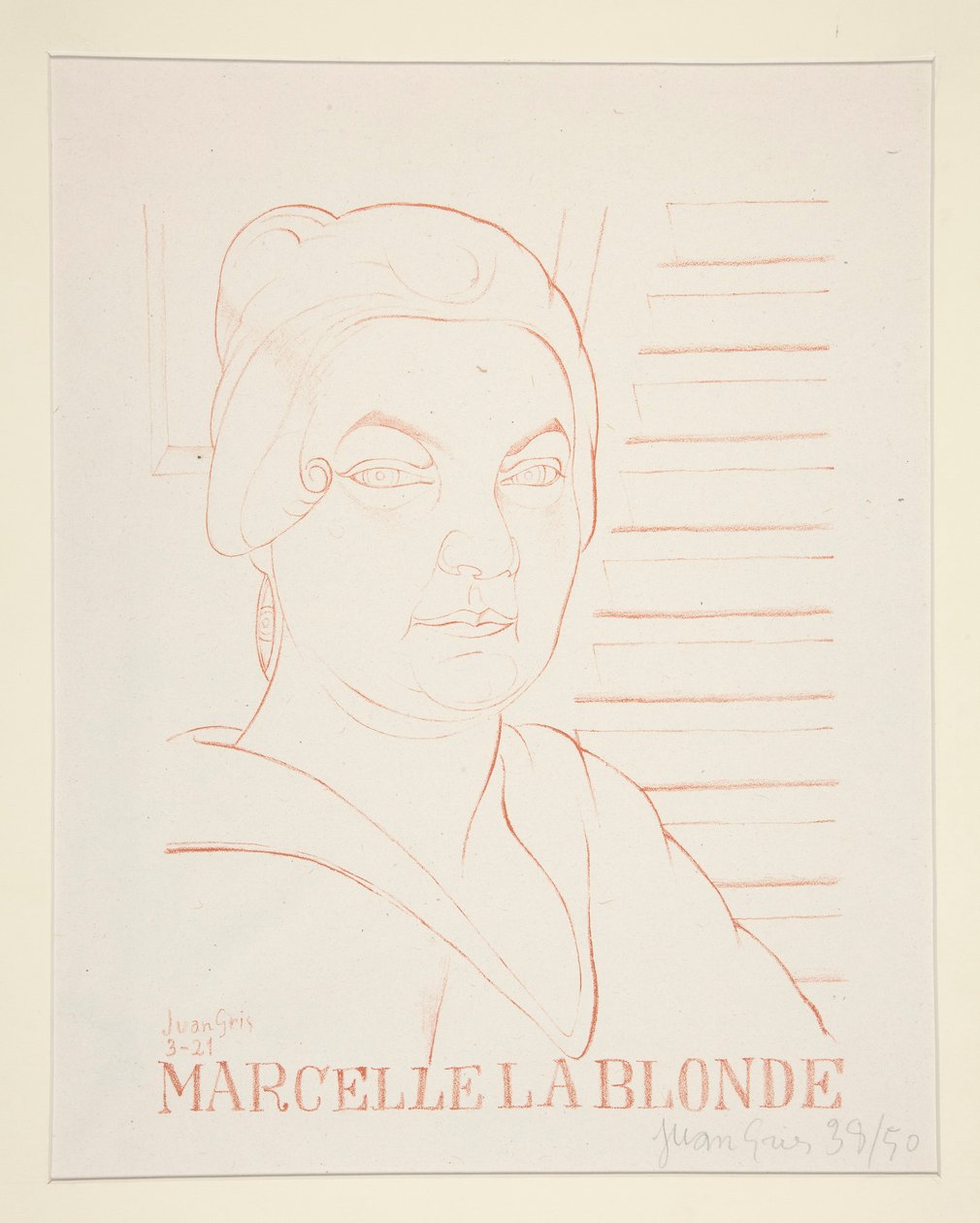 Marcelle La Blonde av Juan Gris