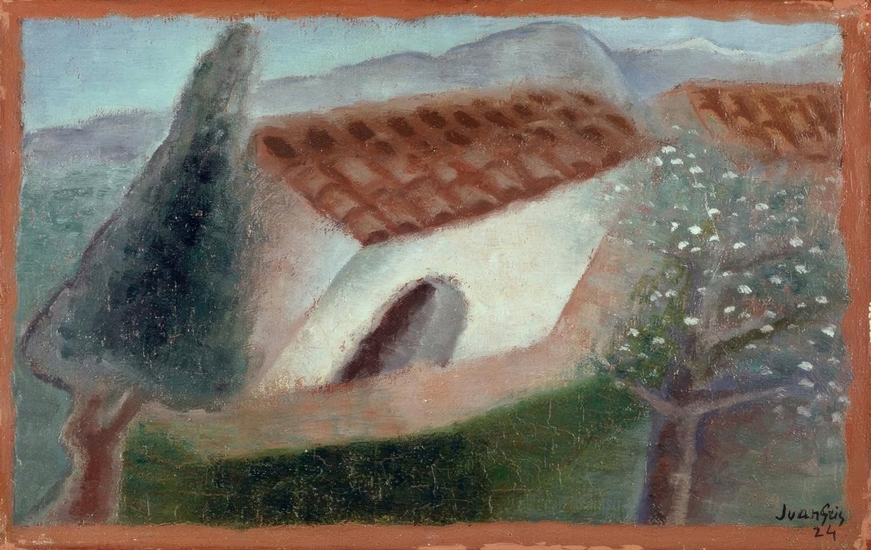 Midi landskap av Juan Gris