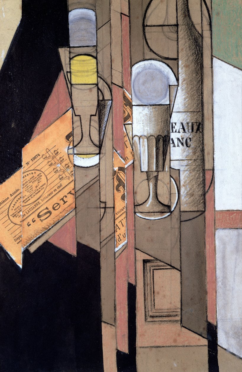 Hvit Bordeaux av Juan Gris