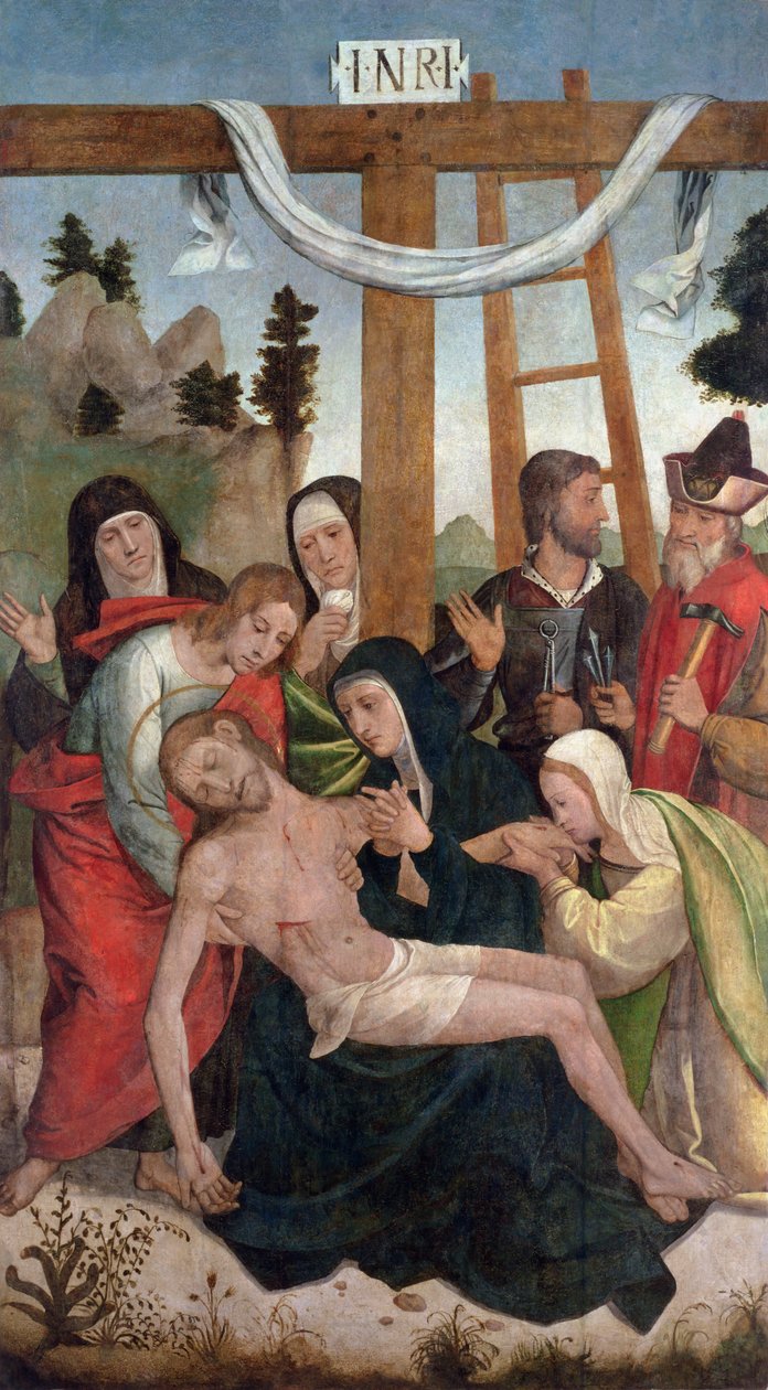 Deponeringen (panel) av Juan de Borgoña