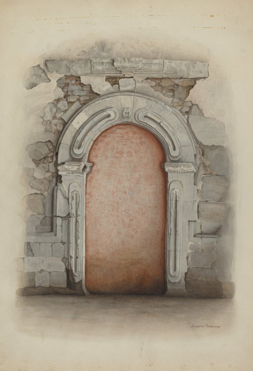 Doorway, Stone, 1939. av Juanita Donahoo