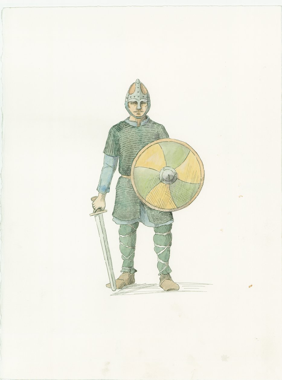 En saksisk fyrdman, c1066 2015. av Judith Dobie