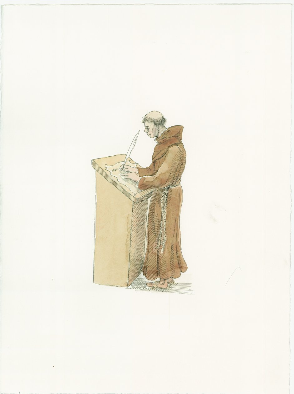Monastisk kroniker, c1066 2015. av Judith Dobie