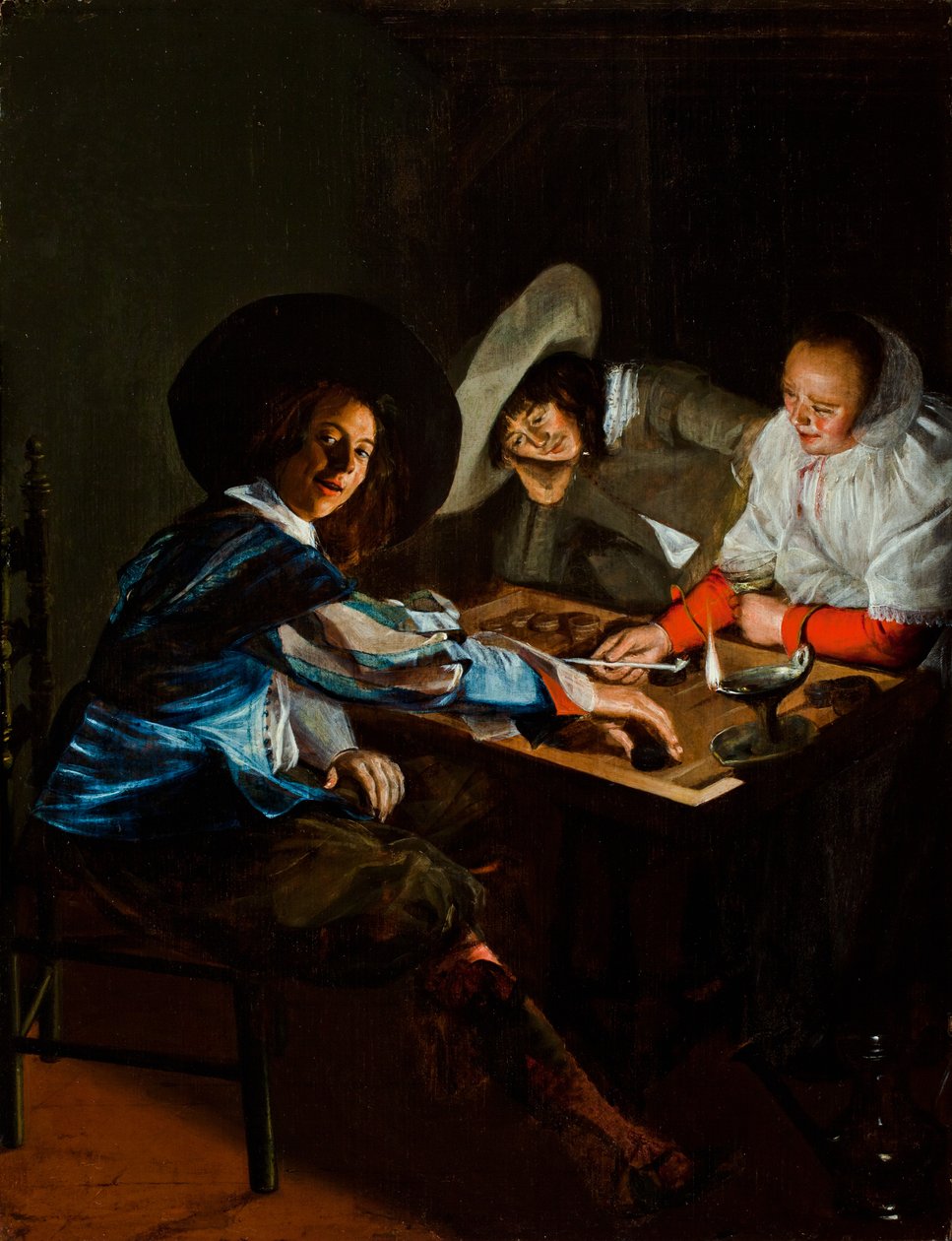 A Game of Tric-Trac, ca. 1630 av Judith Leyster