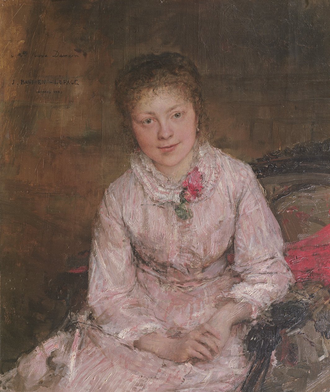 Portrett av en ung kvinne av Jules Bastien Lepage
