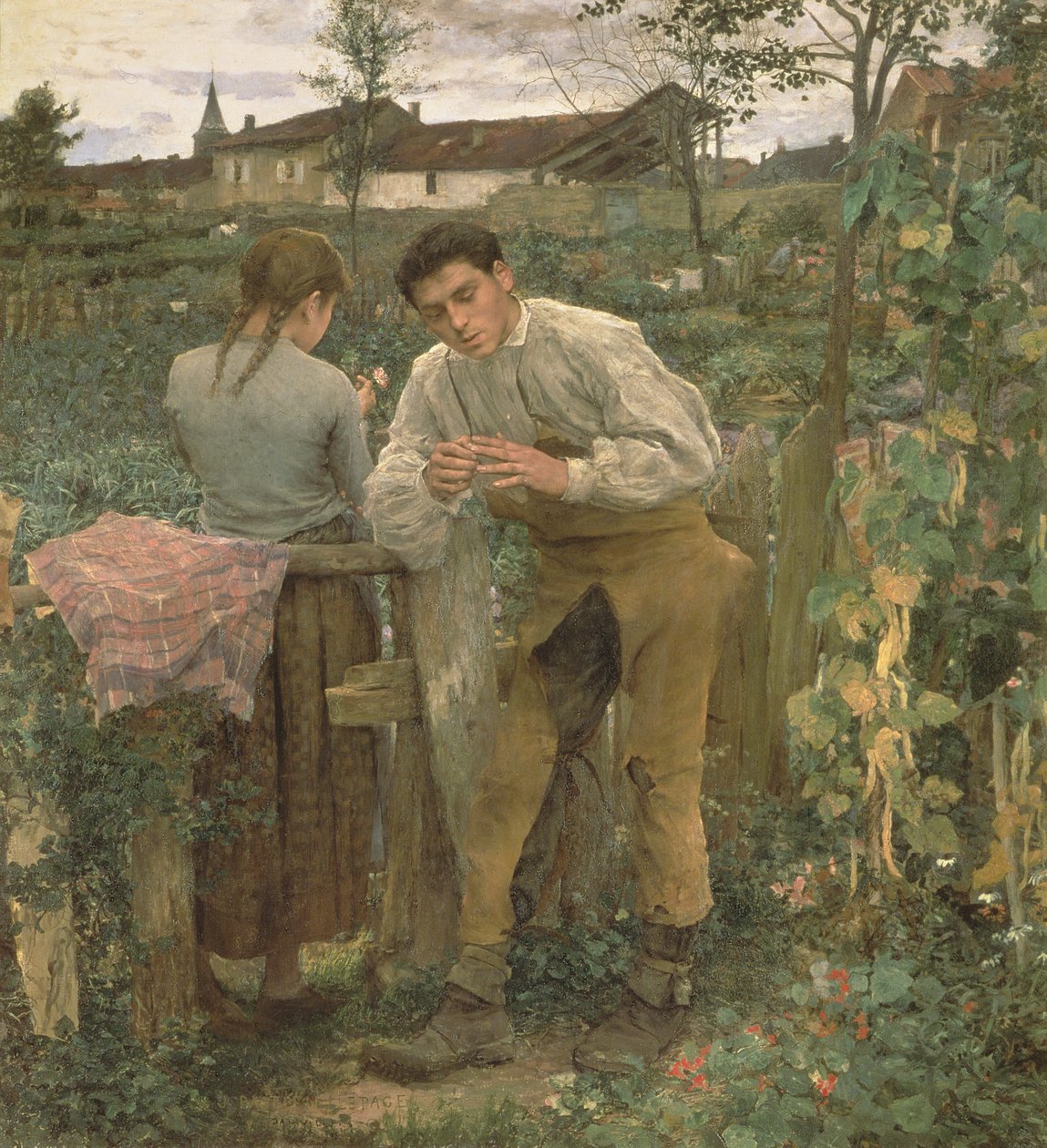 Rural Love, 1882 av Jules Bastien Lepage