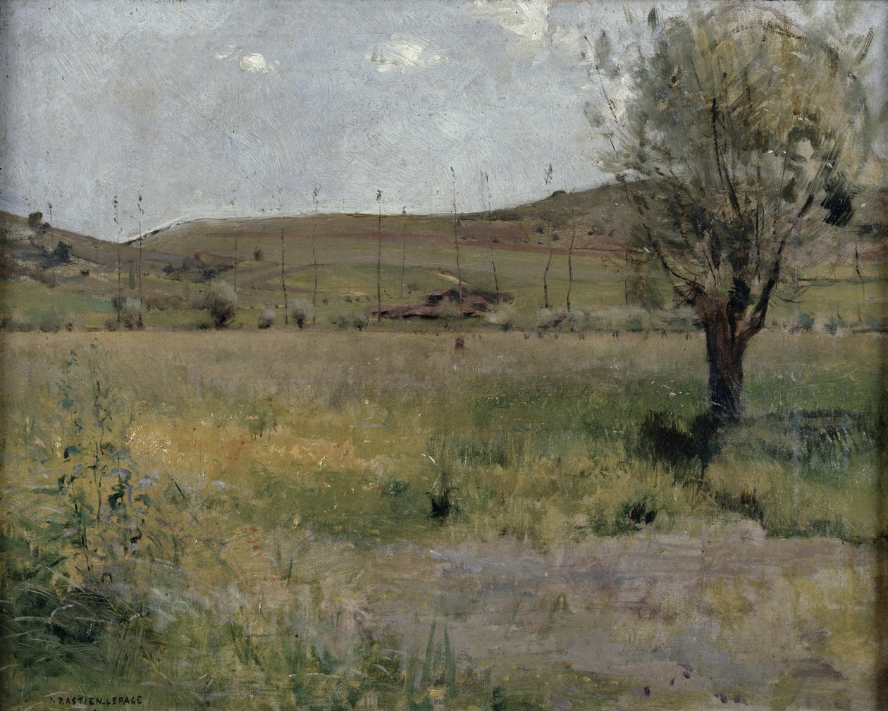 Sommerlandskap av Jules Bastien Lepage