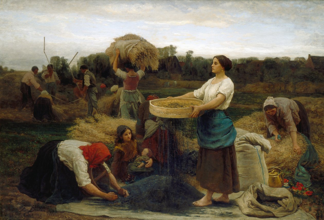 Colza (høsting av raps), 1860 av Jules Breton