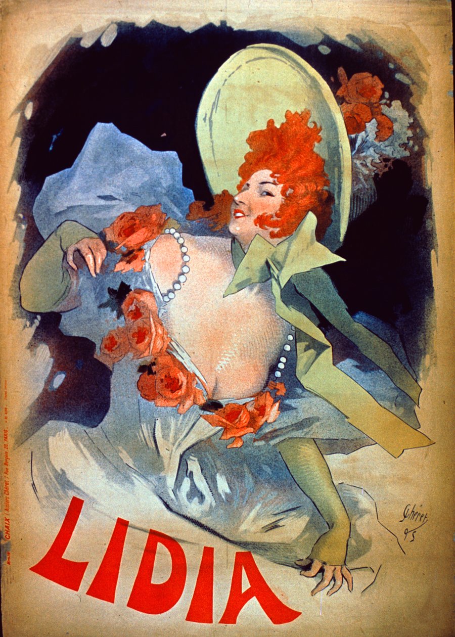 'Lydia', 1895 av Jules Cheret