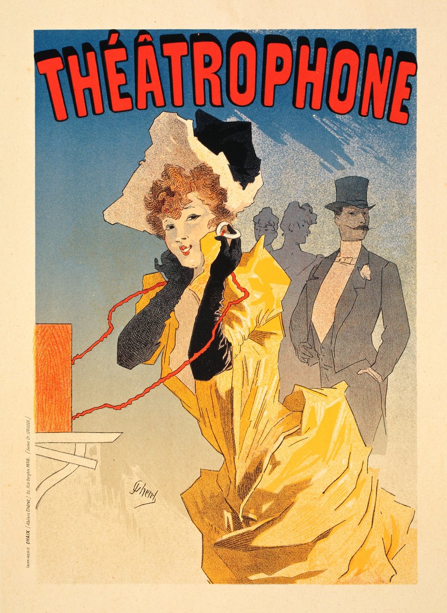 Teatrofon, 1890 av Jules Cheret