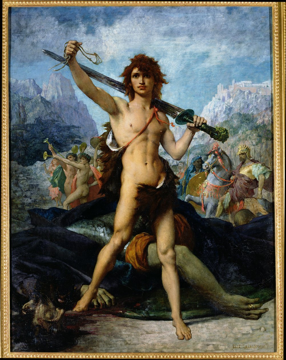 David Triumphant, 1874 av Jules Elie Delaunay