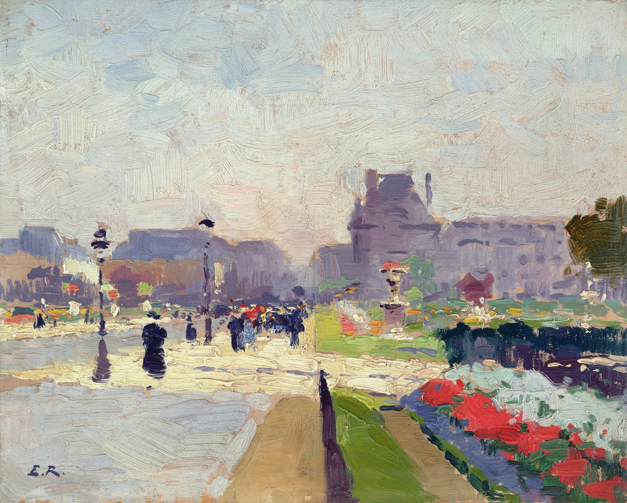 Avenue Paul Deroulede, Tuileries, Paris av Jules Ernest Renoux