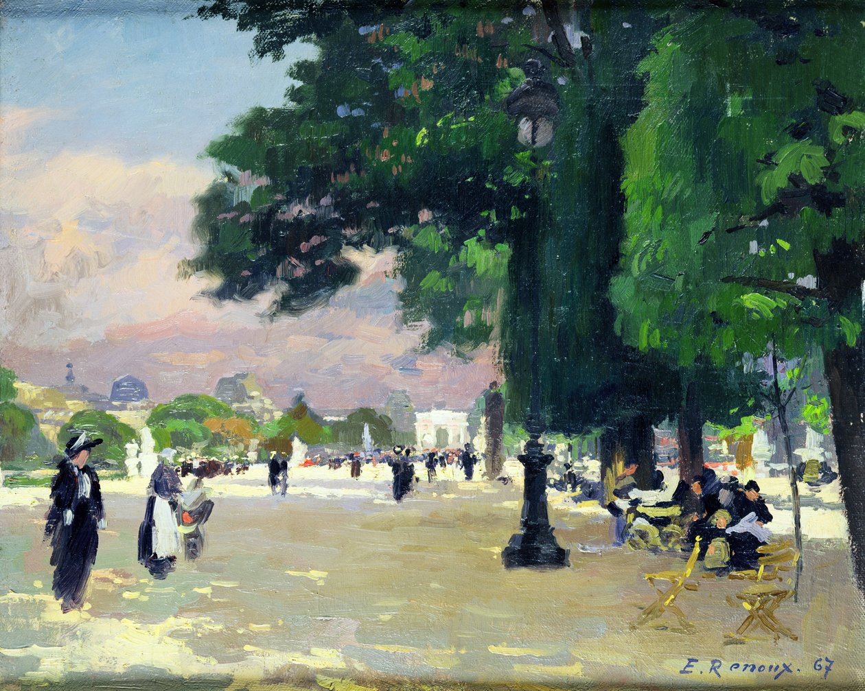 Tuileriene av Jules Ernest Renoux