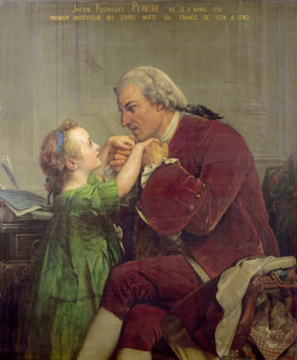 Jacob Rogrigues Pereire (1715-80) 1861 av Jules Eugene Lenepveu