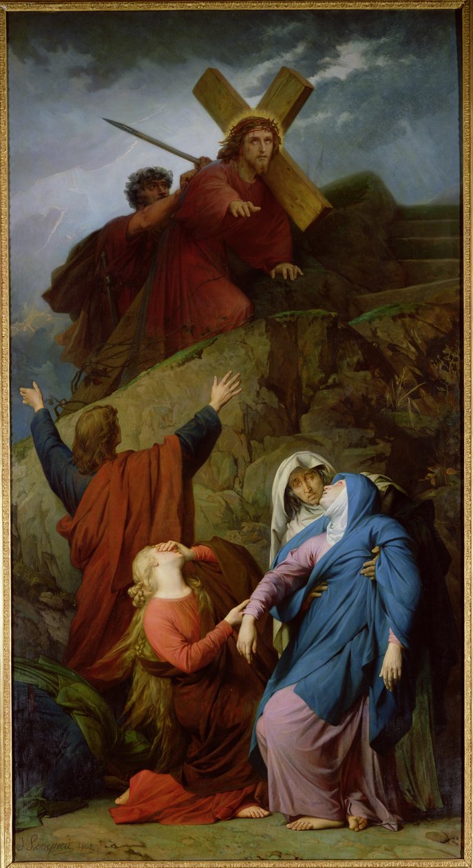 Jomfruen fra Golgata, 1861 av Jules Eugene Lenepveu