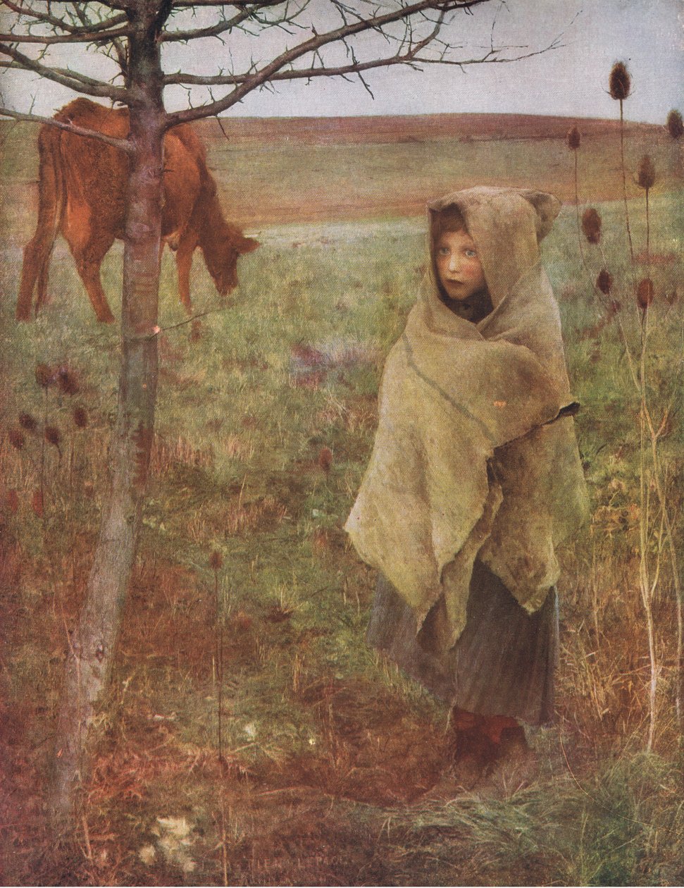 Stakkarssanger, Bibbys Annual, 1916-1917 av Jules after Bastien Lepage