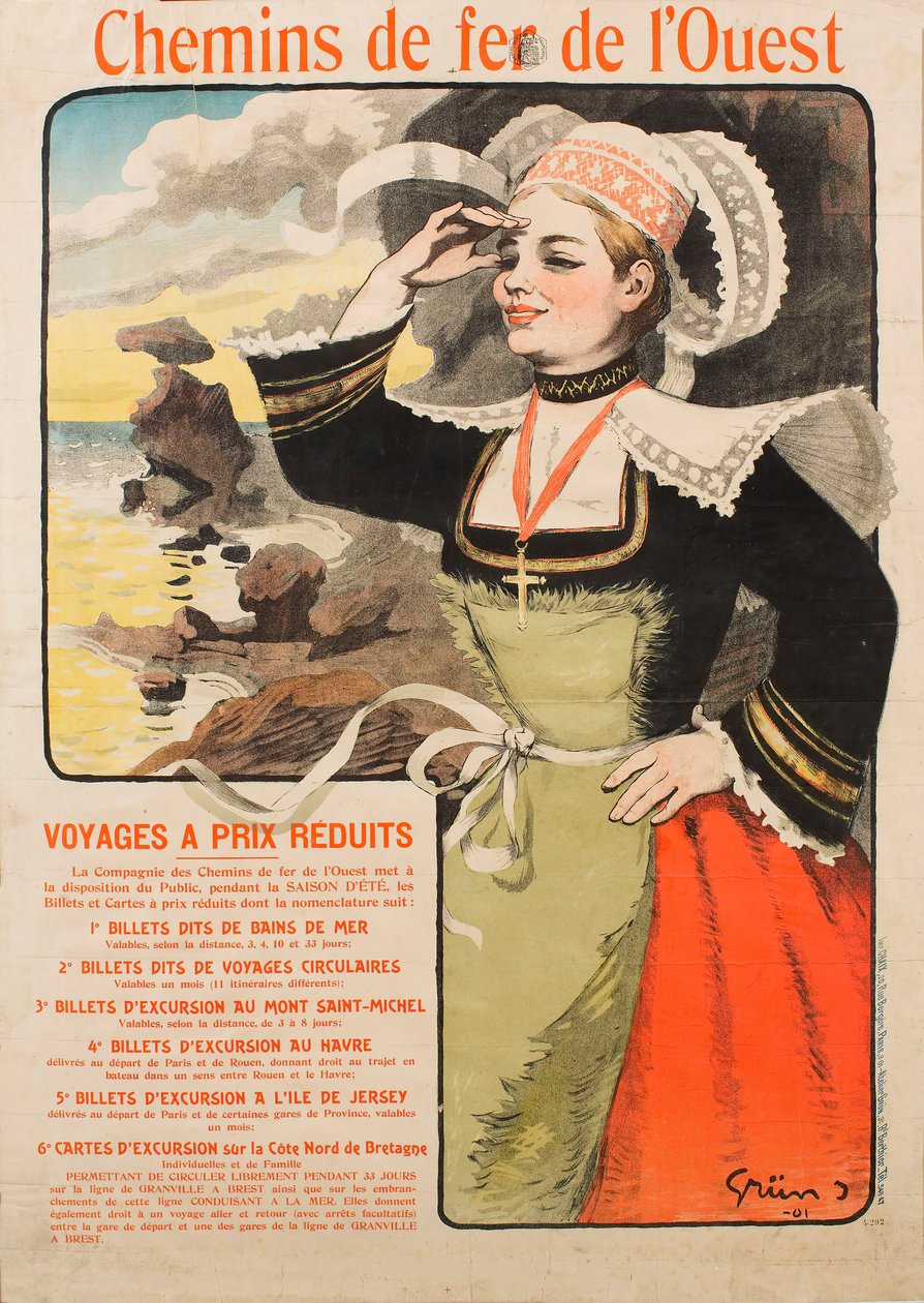 Western Railways, 1901. av Jules Alexandre Grün