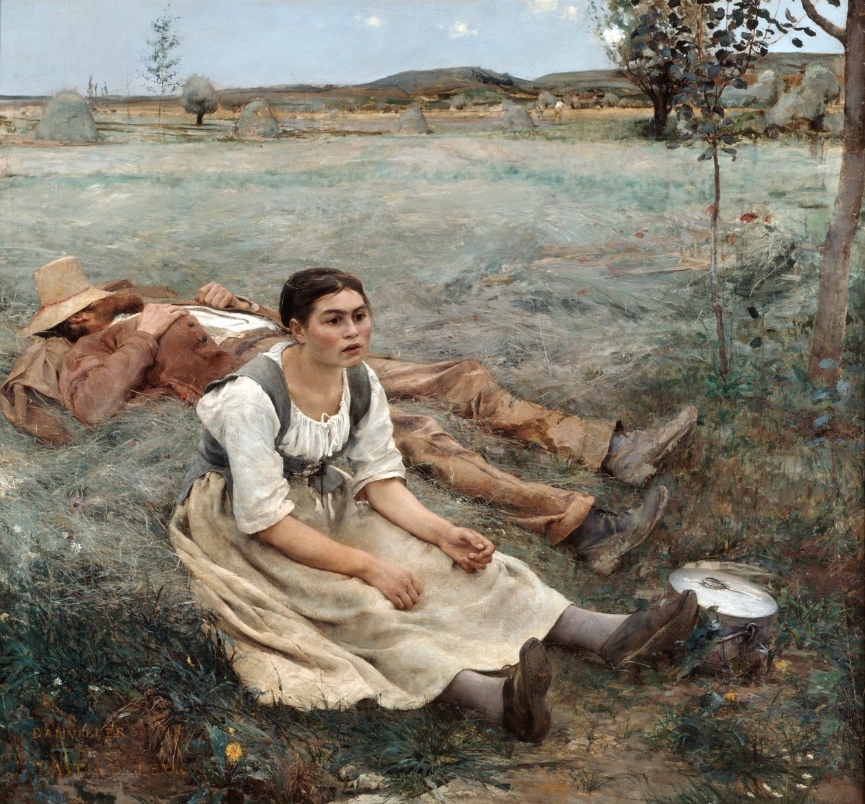 The Haymakers, 1880 av Jules Bastien Lepage