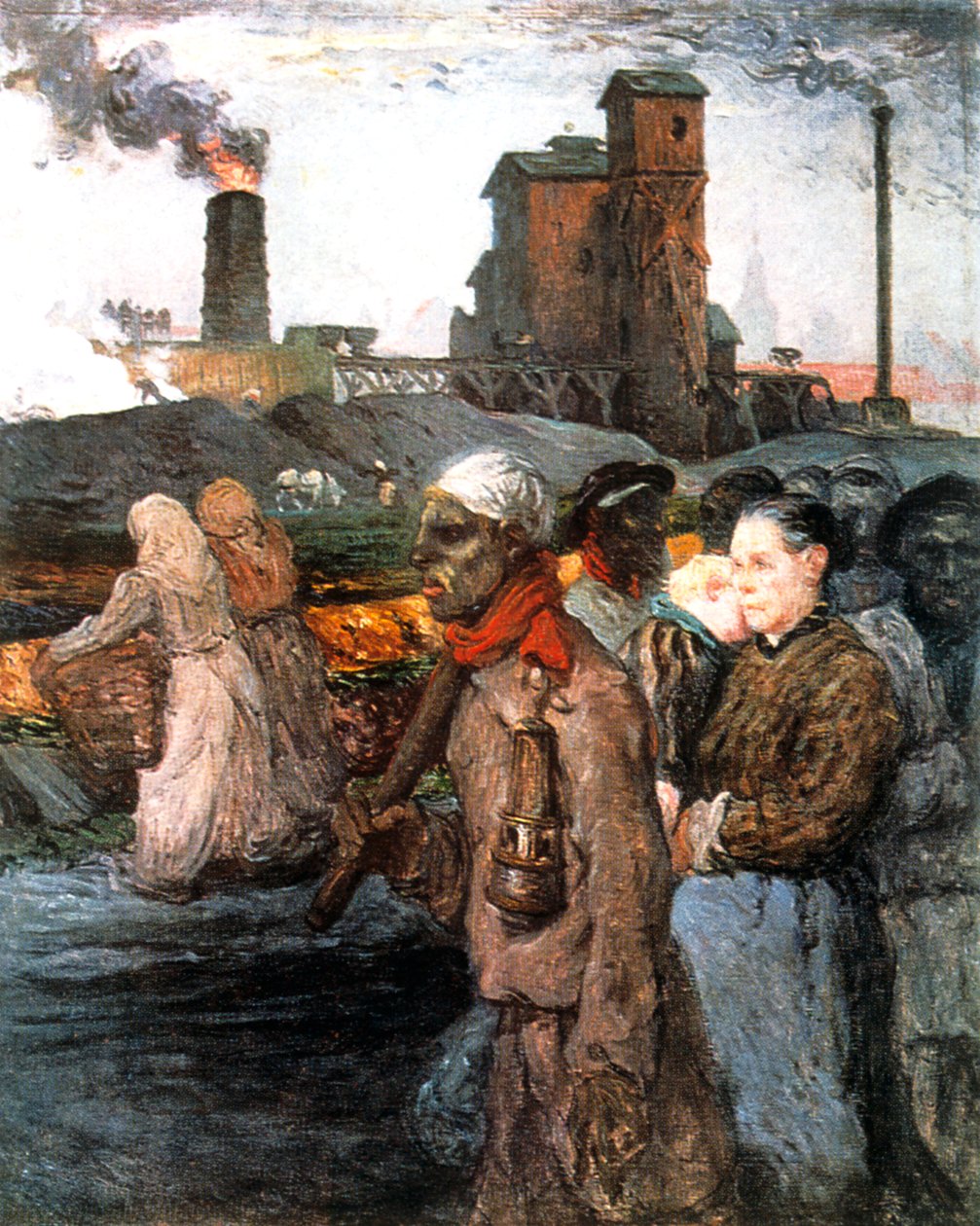 'Gruvearbeiderne', c1920 av Jules Besson