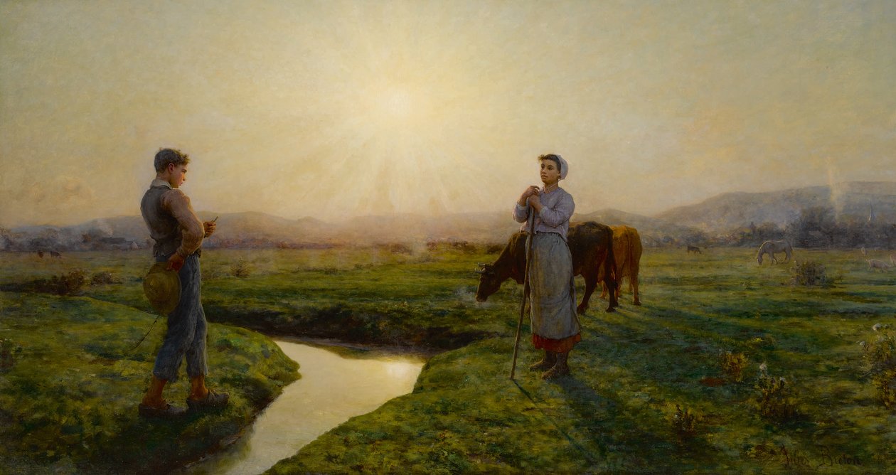 Om morgenen, 1883. av Jules Breton