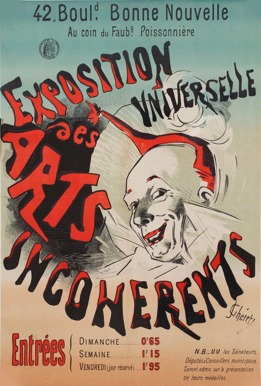 Universell utstilling av usammenhengende kunst, 1889. av Jules Cheret