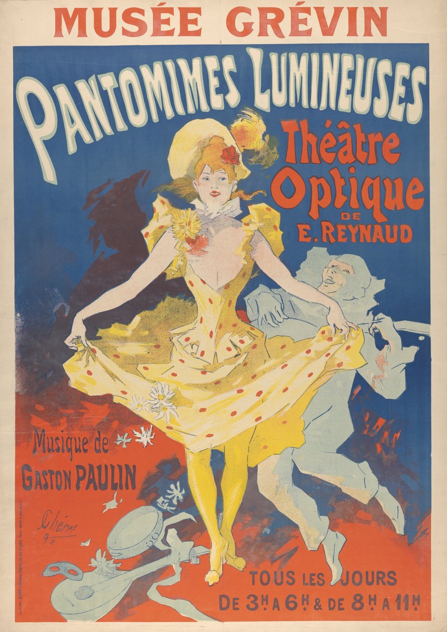 Lysende pantomimer, 1892 av Jules Cheret